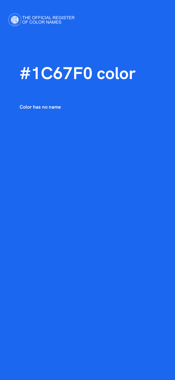 #1C67F0 color image