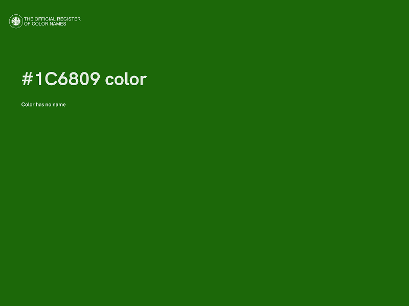 #1C6809 color image