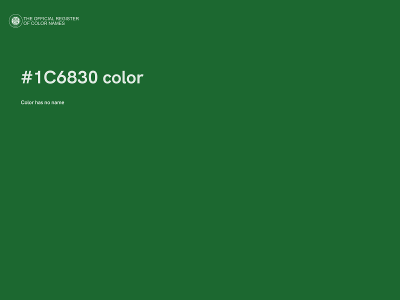 #1C6830 color image