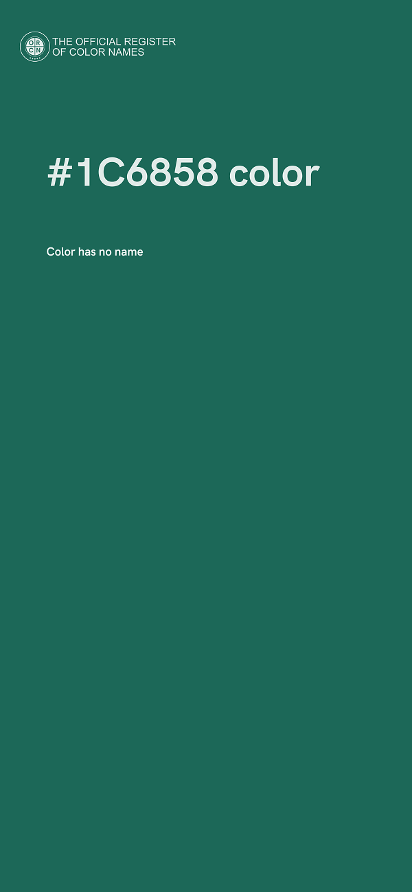 #1C6858 color image