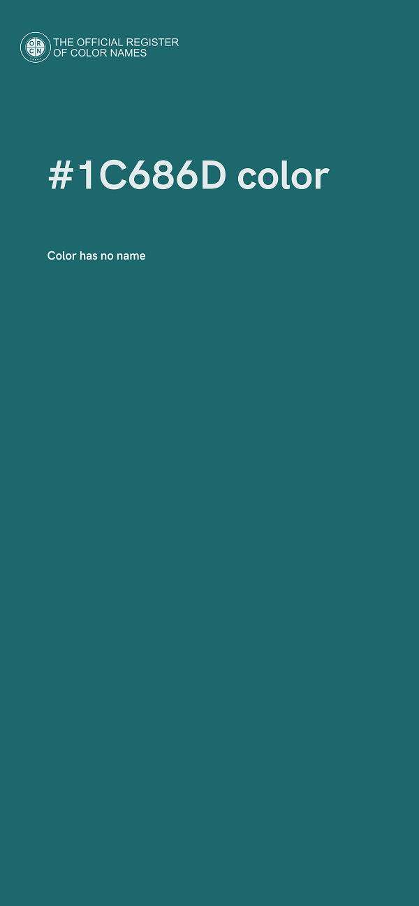 #1C686D color image