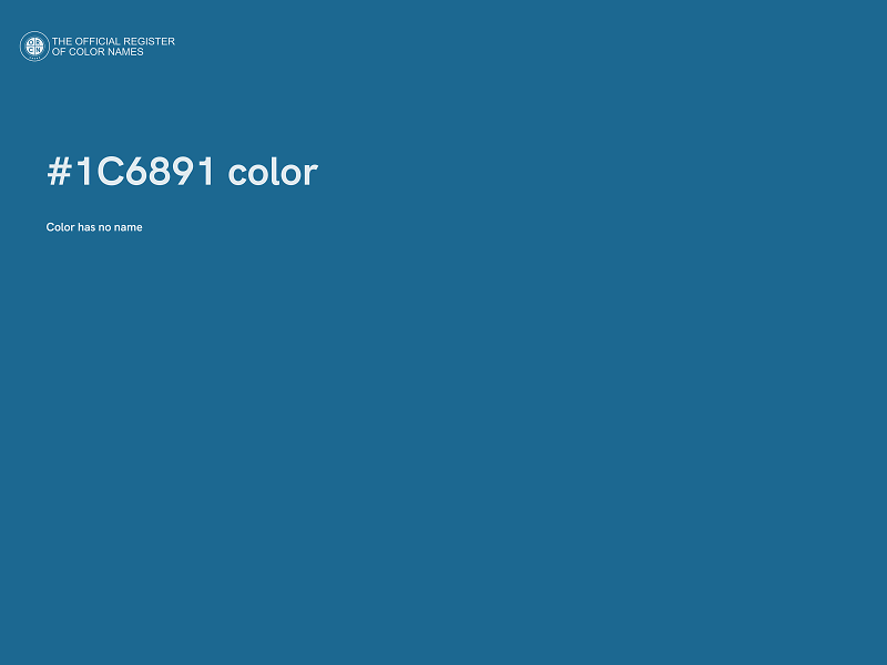 #1C6891 color image