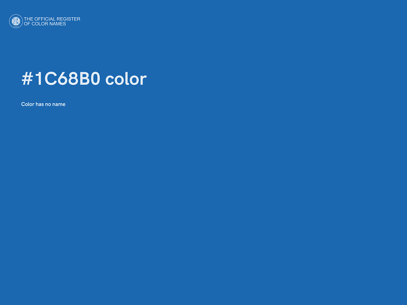 #1C68B0 color image