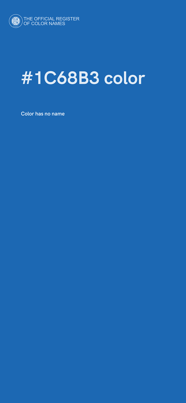 #1C68B3 color image