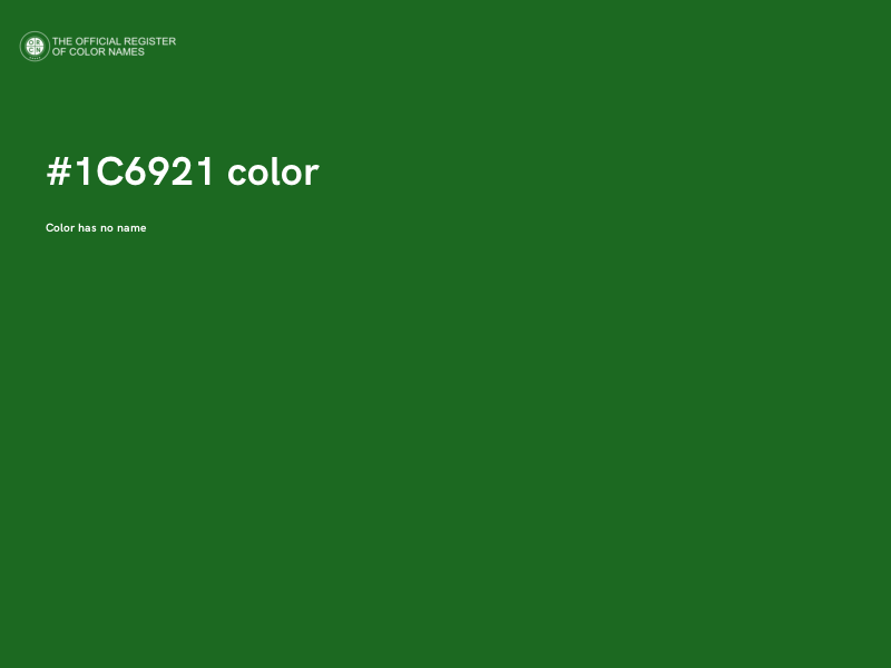 #1C6921 color image