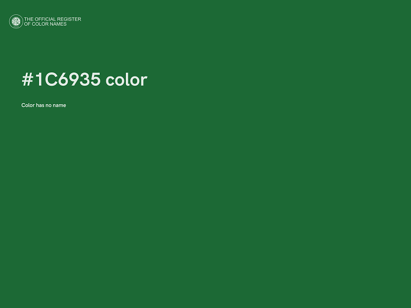 #1C6935 color image