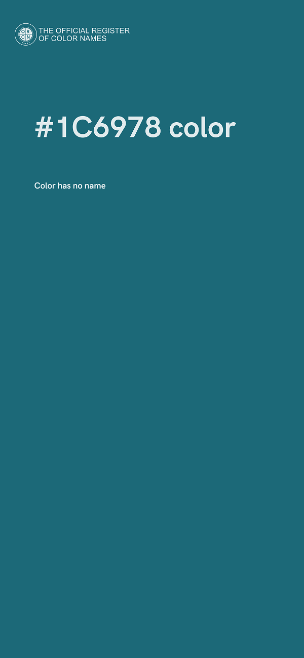 #1C6978 color image
