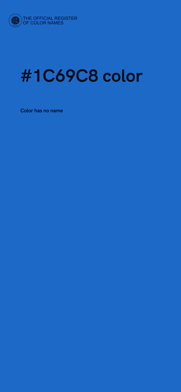#1C69C8 color image