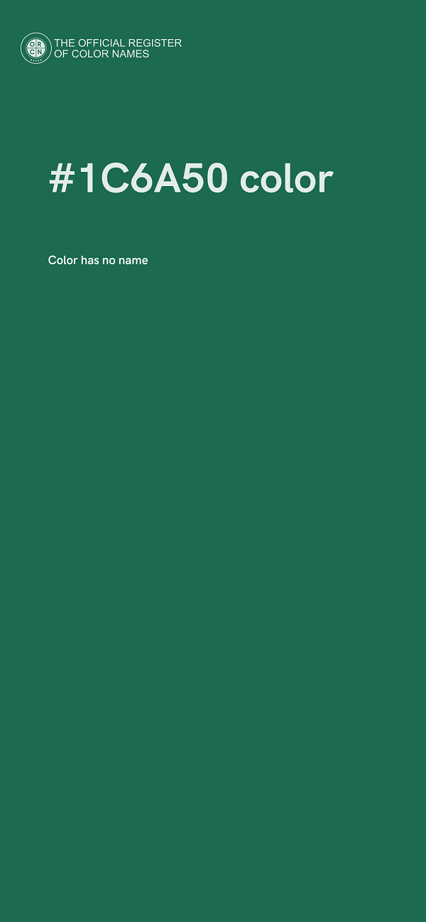 #1C6A50 color image