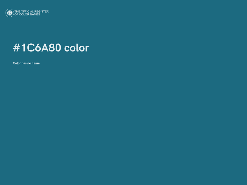 #1C6A80 color image