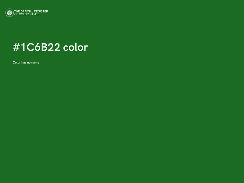 #1C6B22 color image