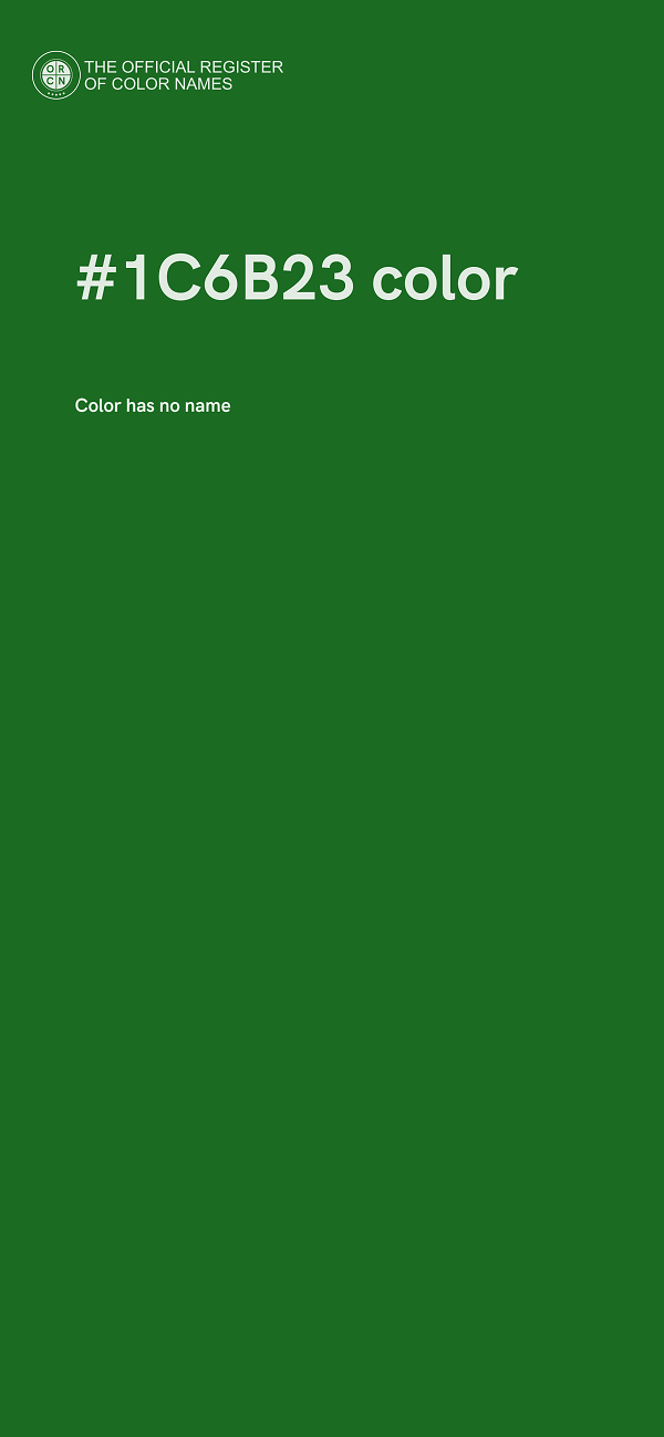 #1C6B23 color image