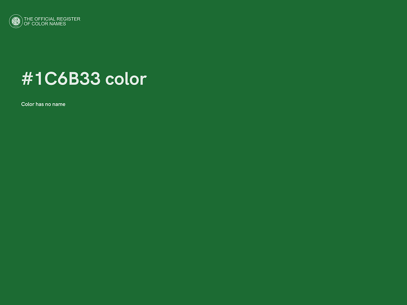 #1C6B33 color image