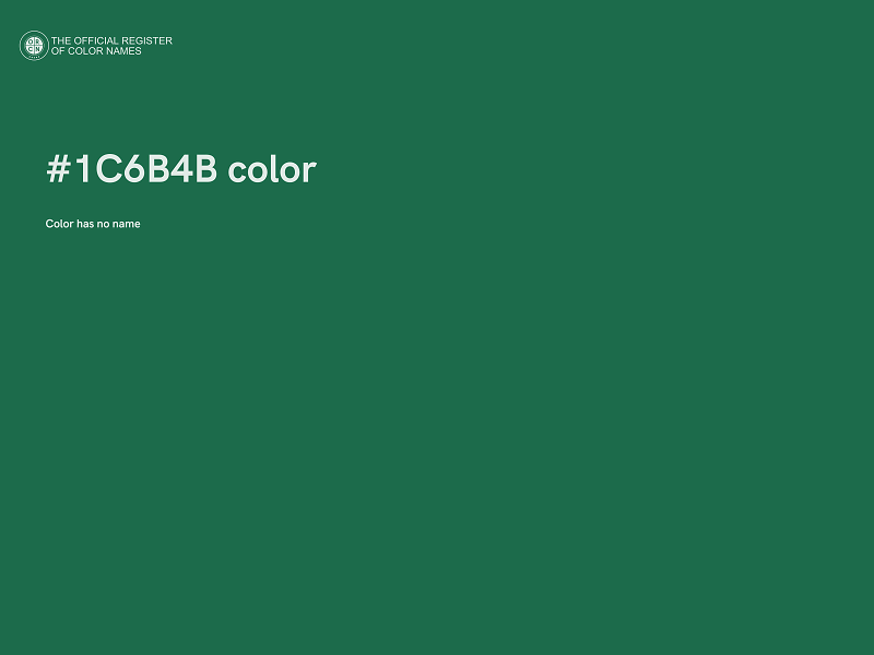 #1C6B4B color image