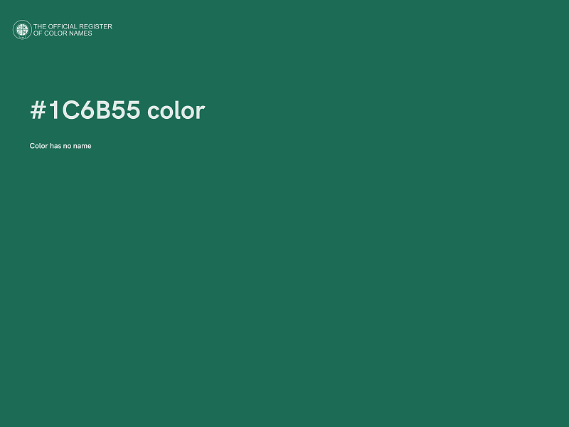 #1C6B55 color image