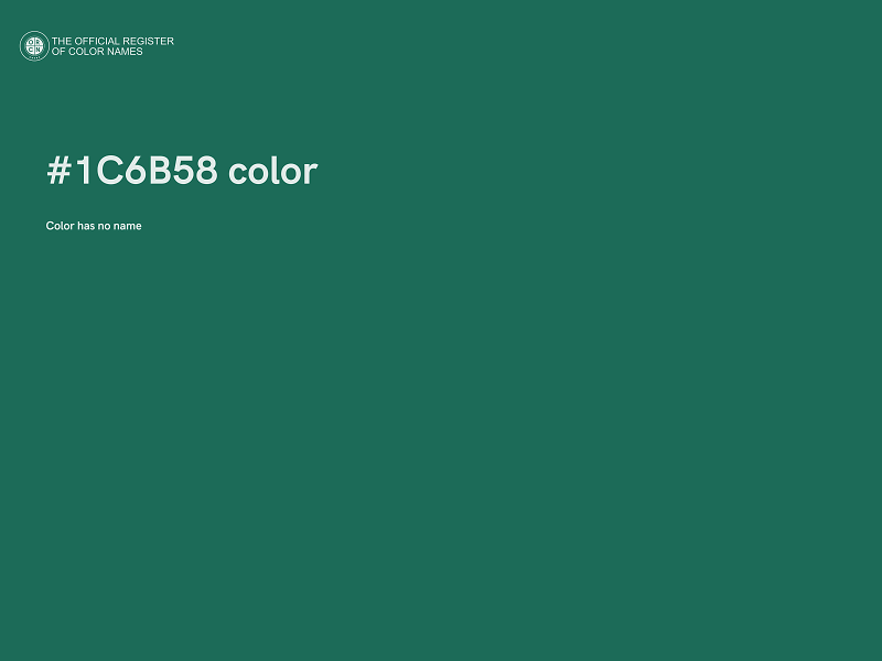 #1C6B58 color image