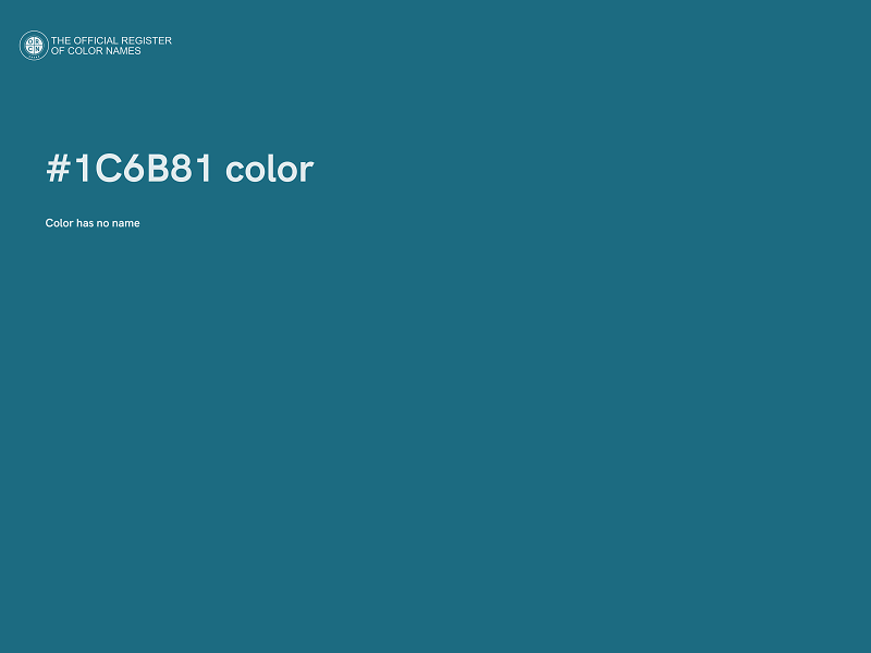 #1C6B81 color image