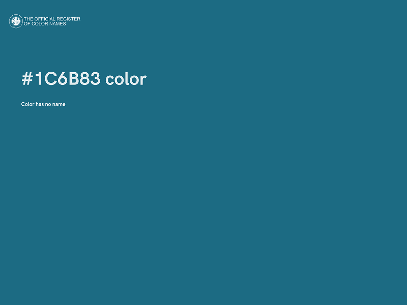 #1C6B83 color image