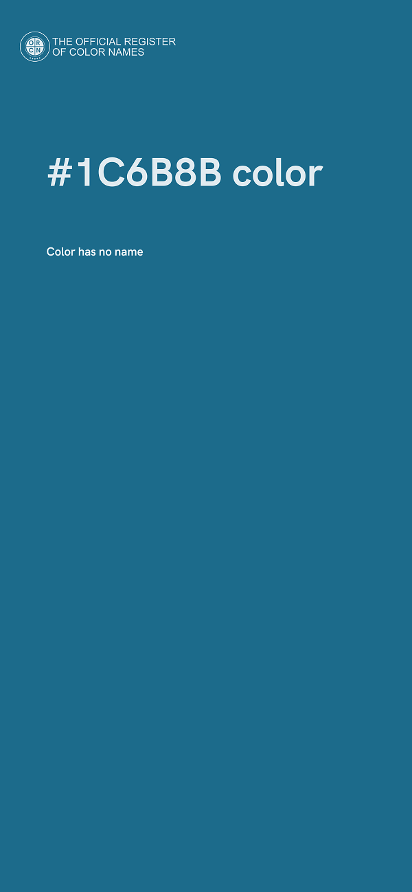 #1C6B8B color image