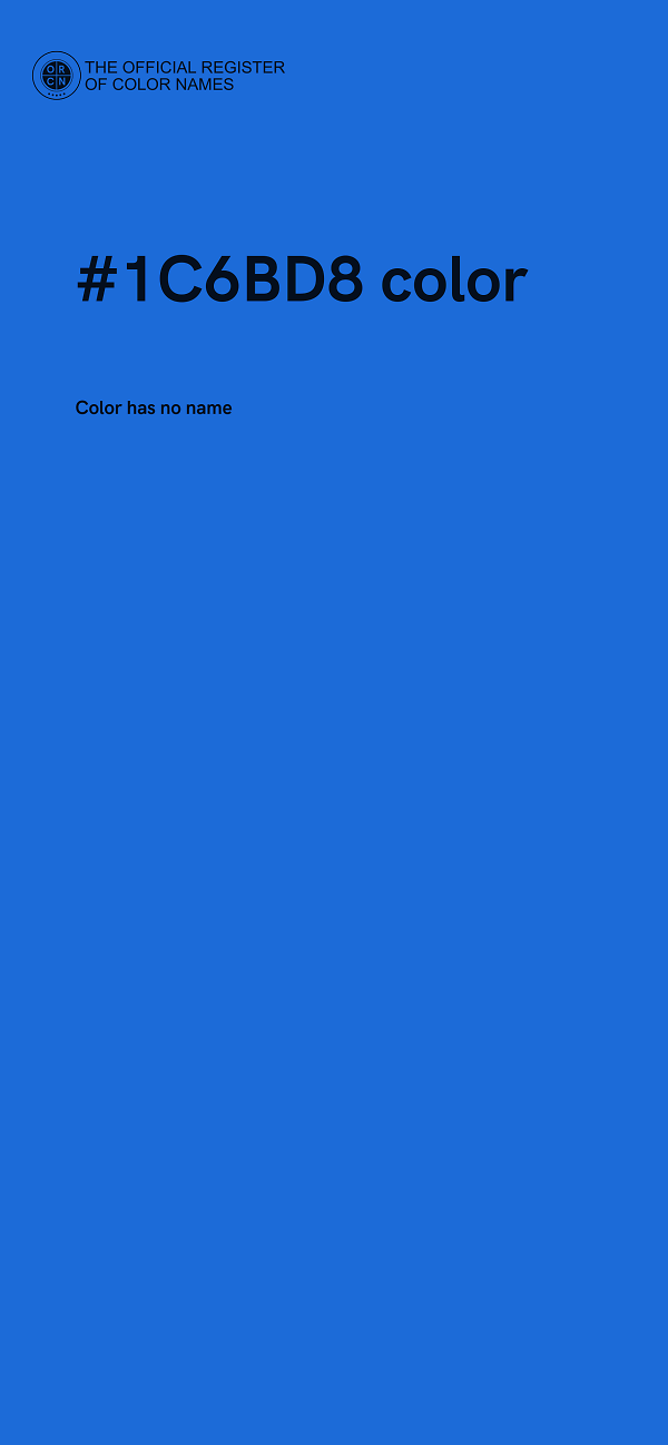 #1C6BD8 color image