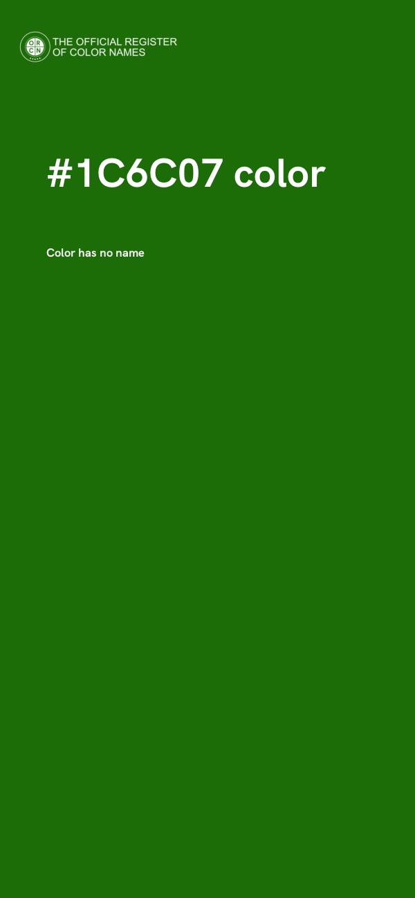 #1C6C07 color image