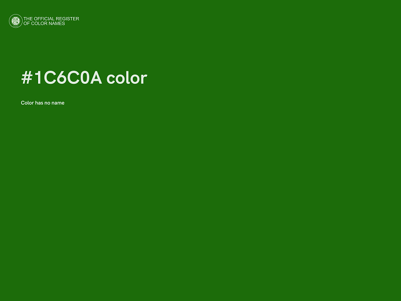 #1C6C0A color image