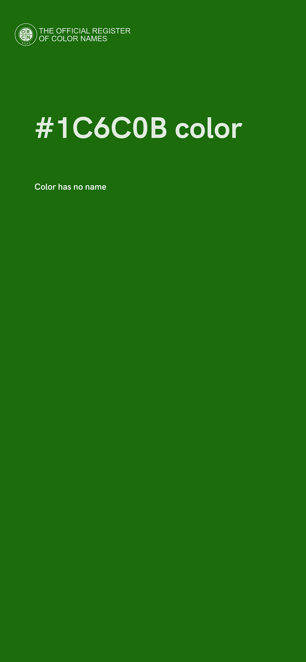#1C6C0B color image