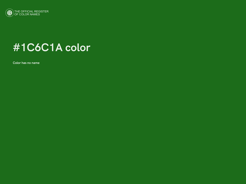 #1C6C1A color image