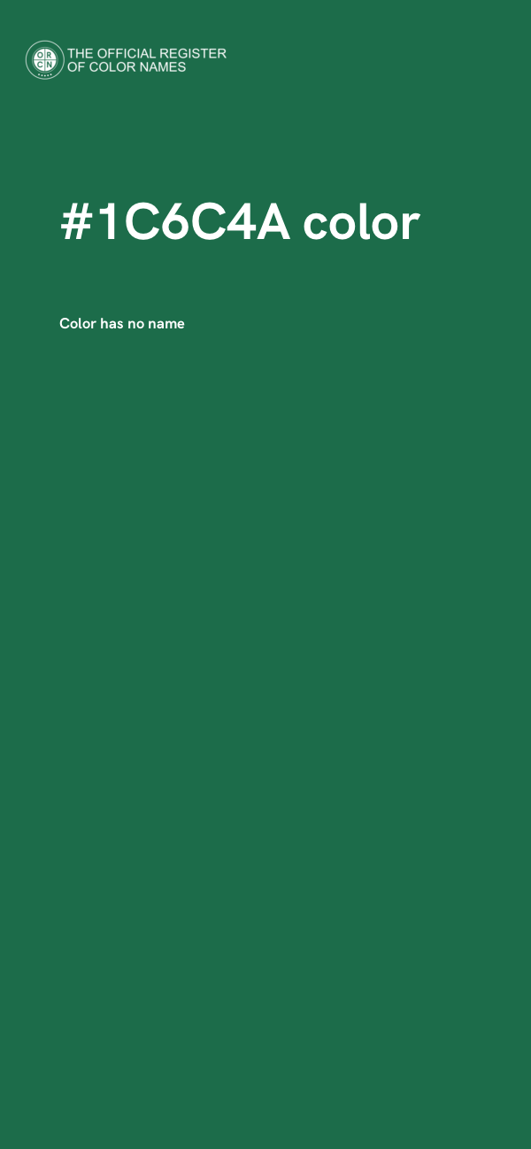 #1C6C4A color image