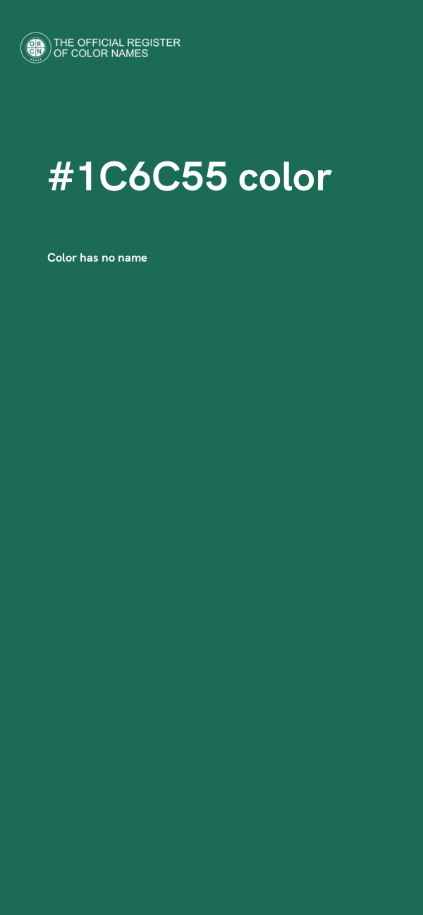#1C6C55 color image