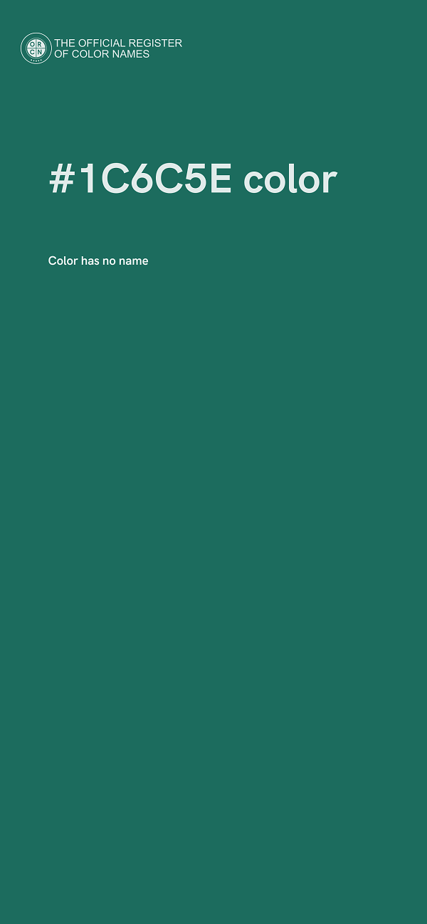 #1C6C5E color image