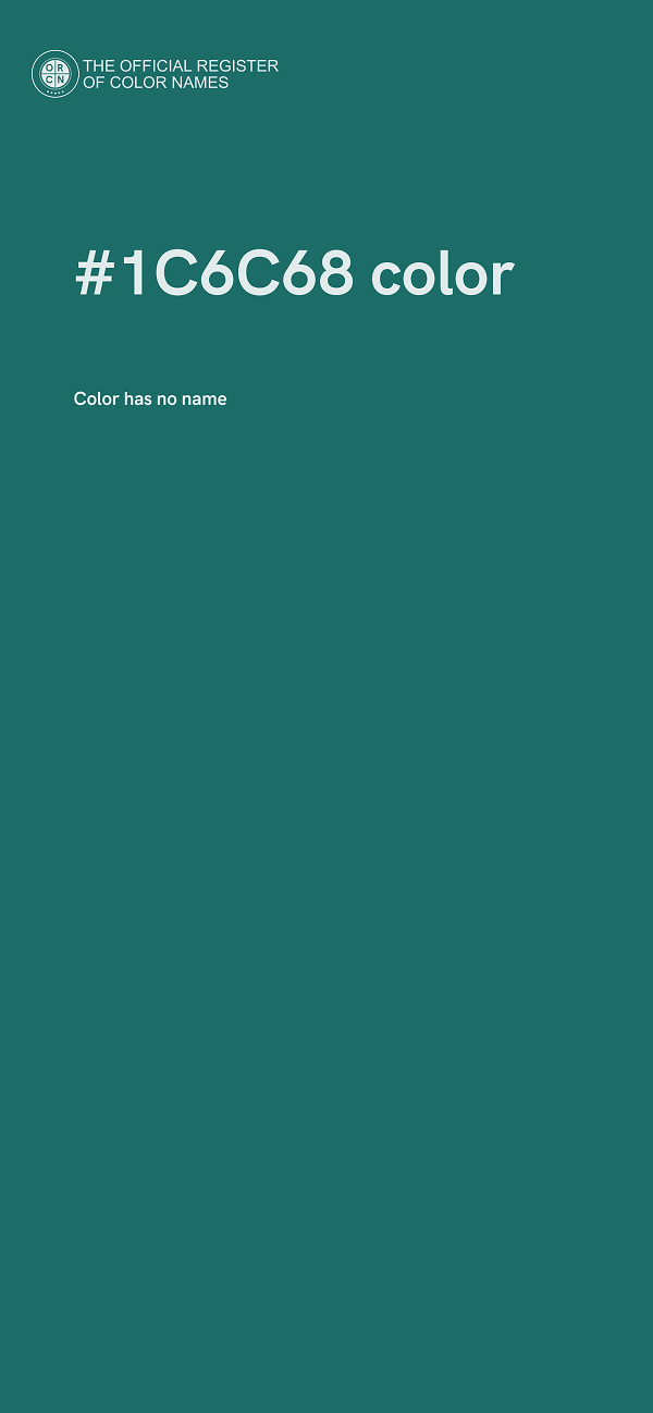 #1C6C68 color image