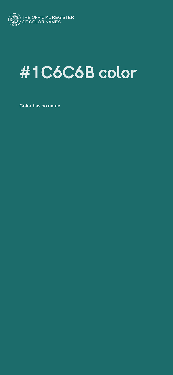 #1C6C6B color image