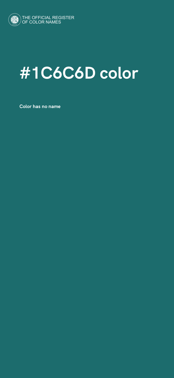 #1C6C6D color image