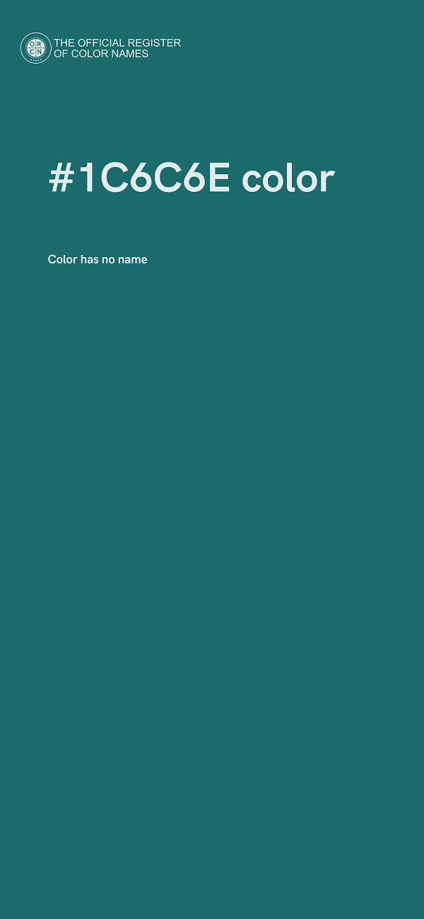#1C6C6E color image