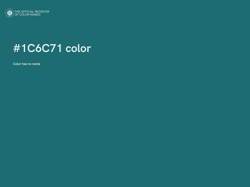 #1C6C71 color image