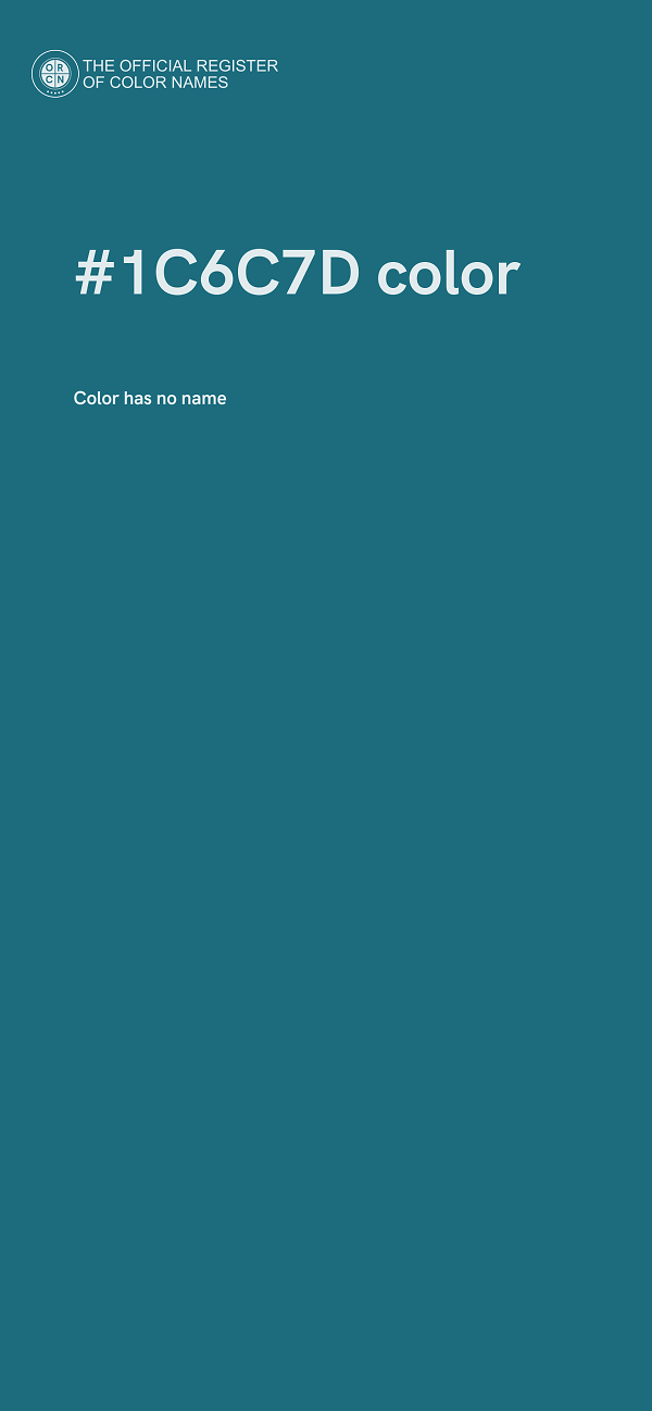 #1C6C7D color image