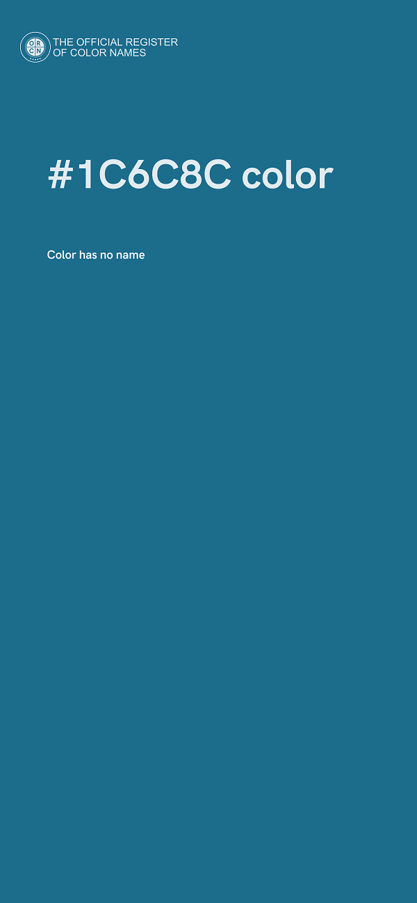 #1C6C8C color image