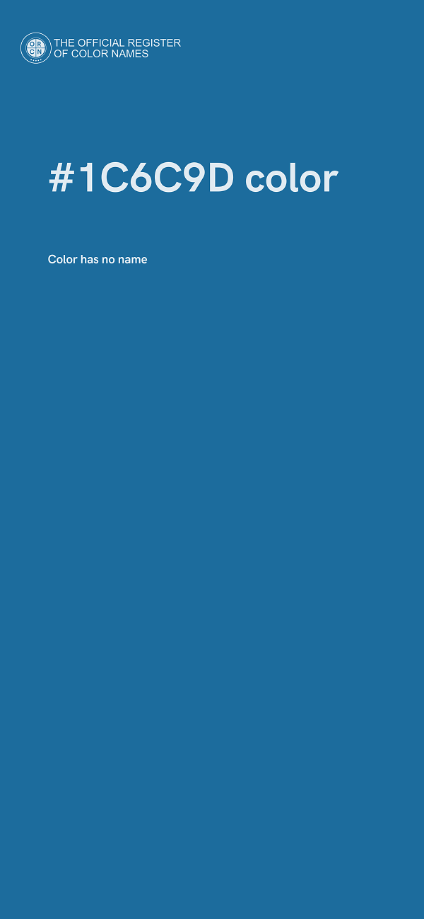 #1C6C9D color image