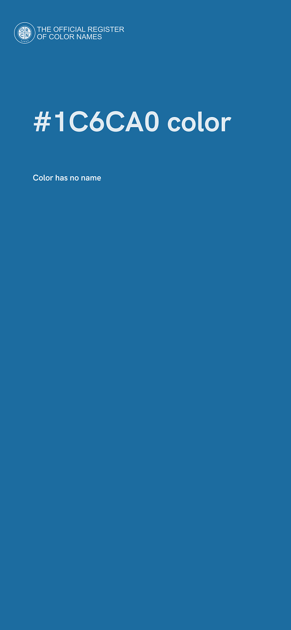 #1C6CA0 color image