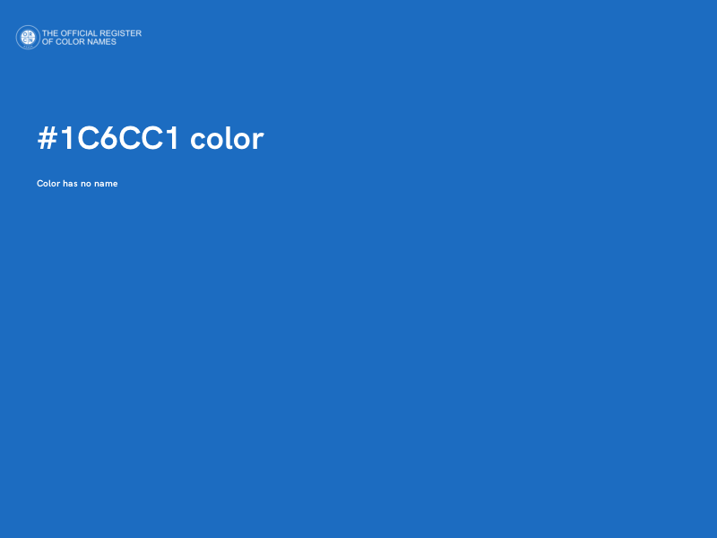 #1C6CC1 color image