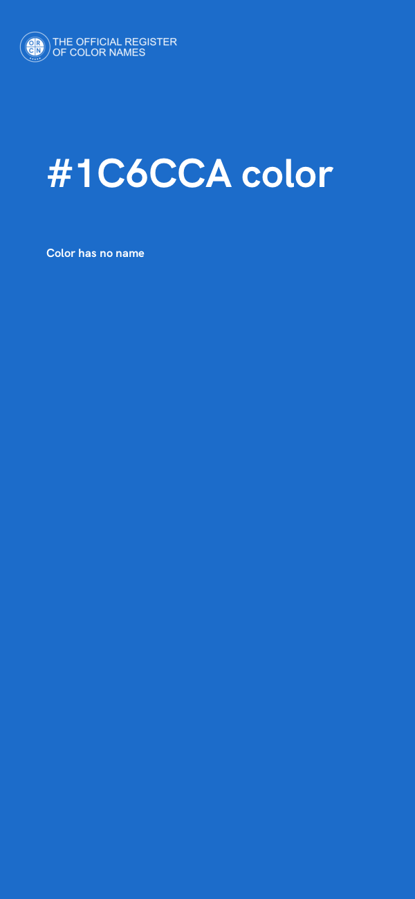 #1C6CCA color image