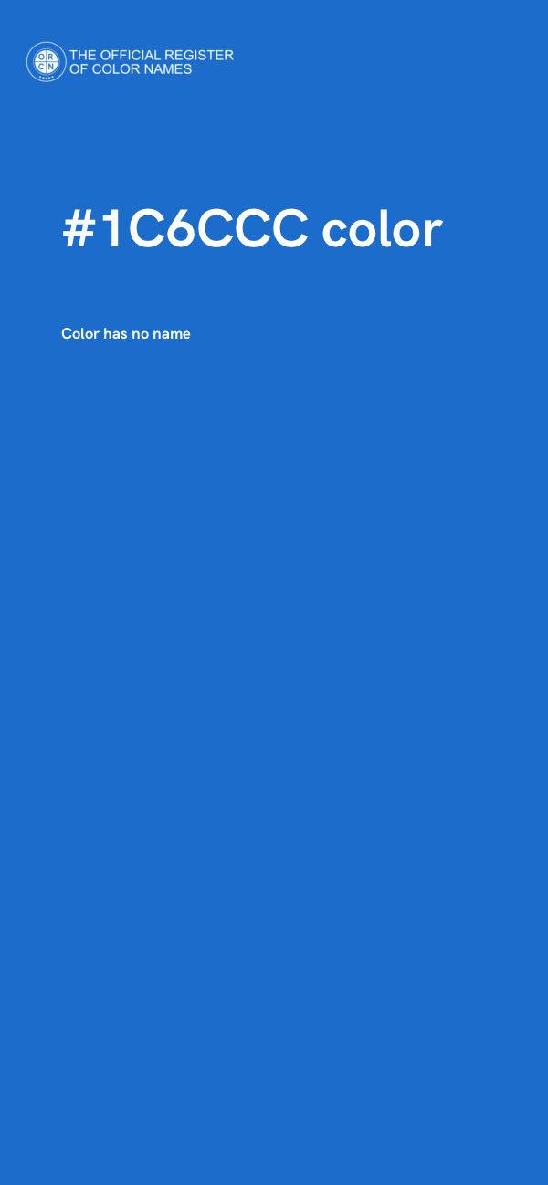 #1C6CCC color image