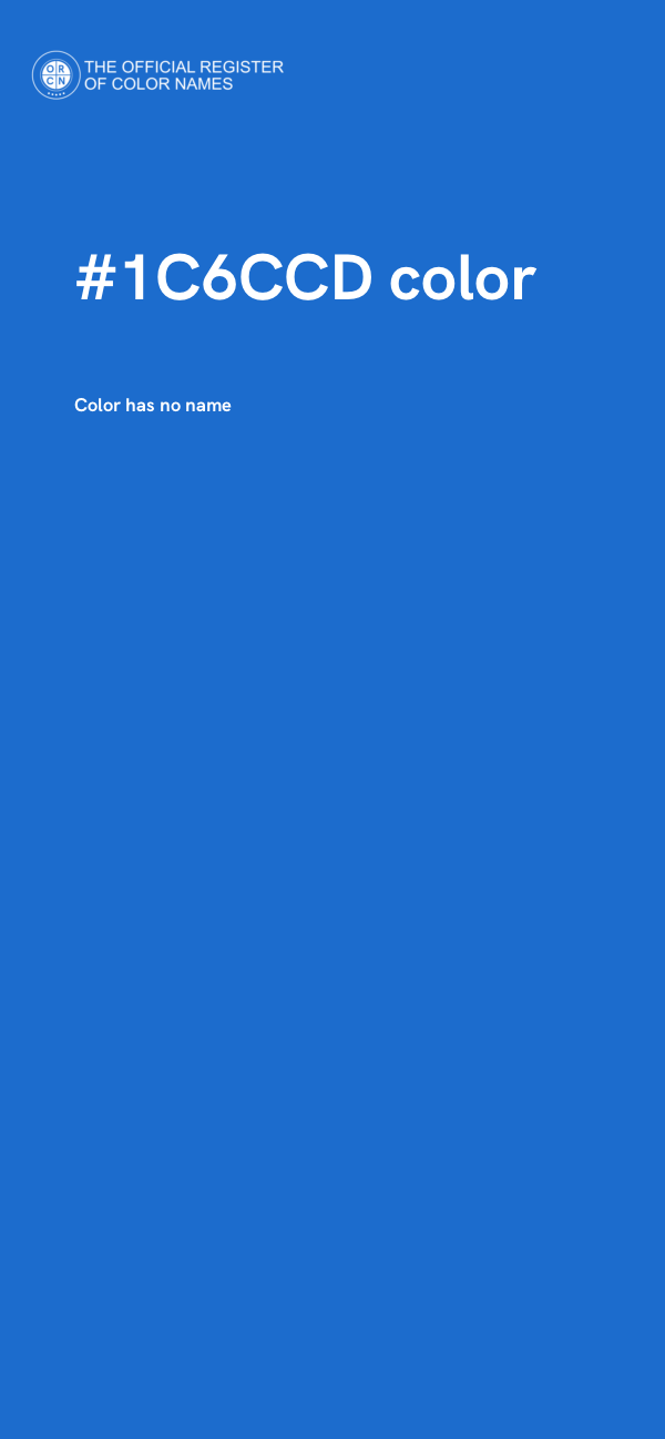 #1C6CCD color image