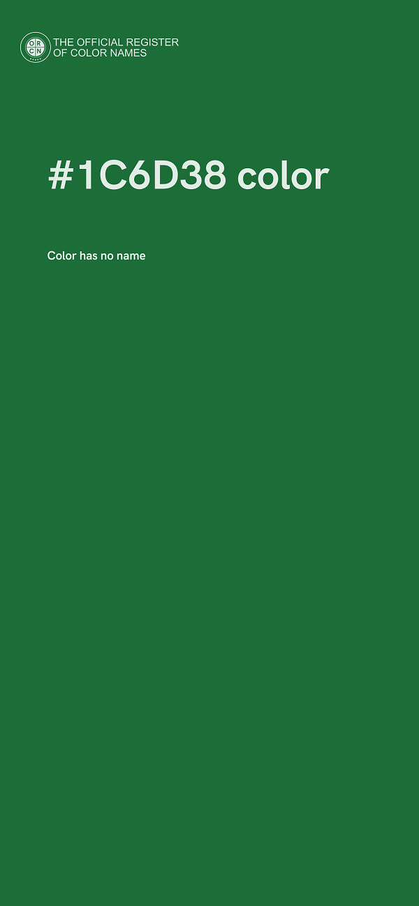 #1C6D38 color image