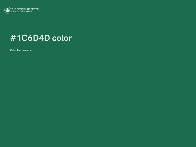 #1C6D4D color image