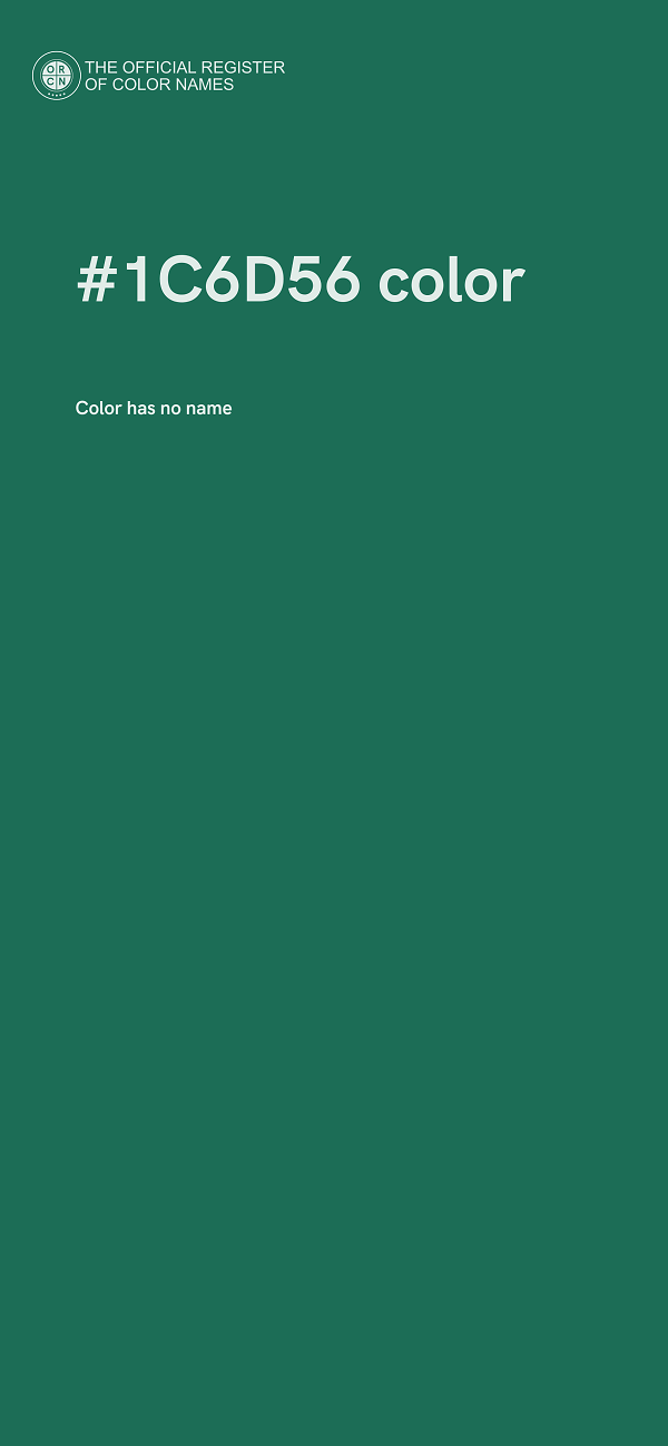 #1C6D56 color image