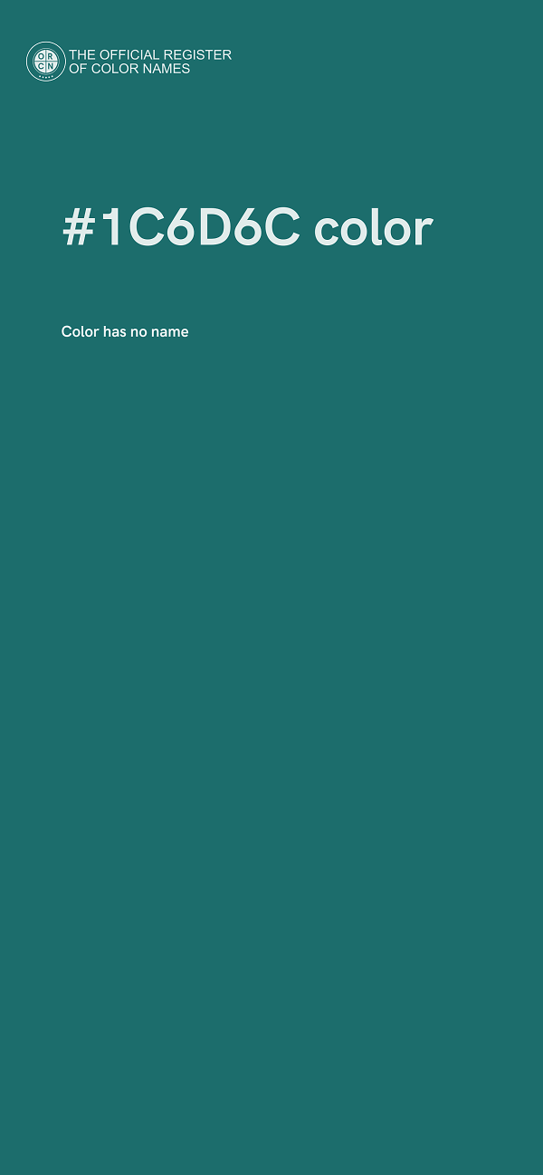 #1C6D6C color image