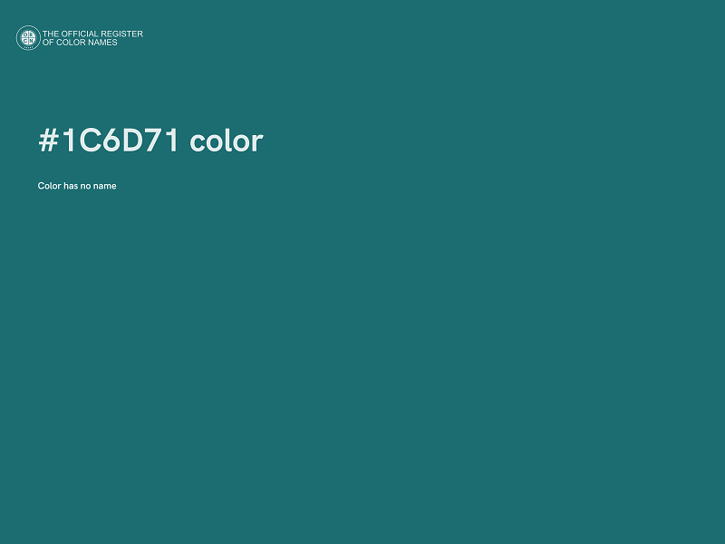 #1C6D71 color image