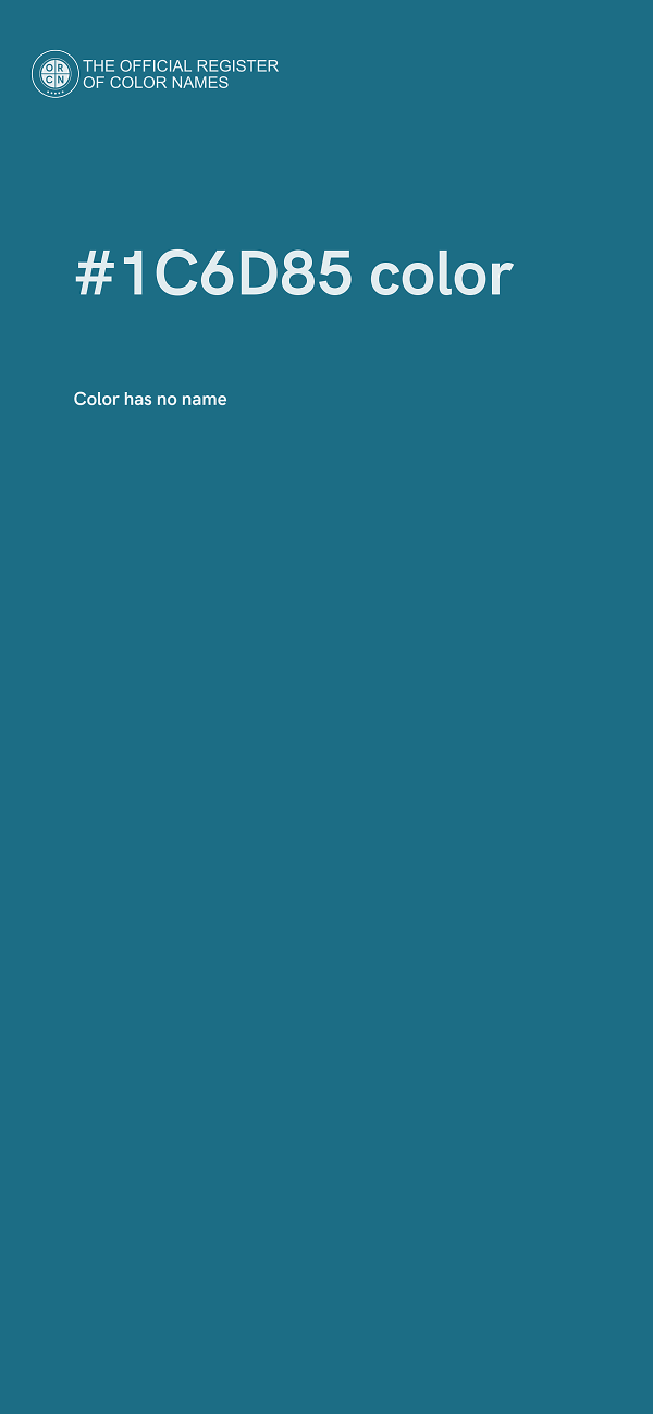 #1C6D85 color image